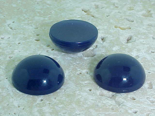 (image for) Lapis Opaque - 7mm. Round Domed Cabochons - Lots of 144